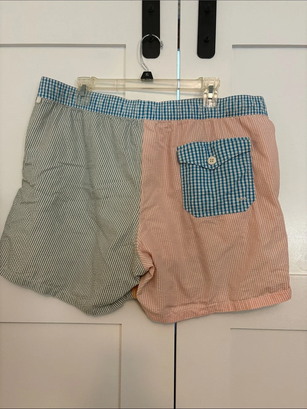 J crew Multi-Color Seersucker Drawstring Men’s bathing suit